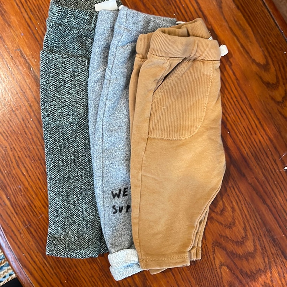 3 pairs of Zara baby pants